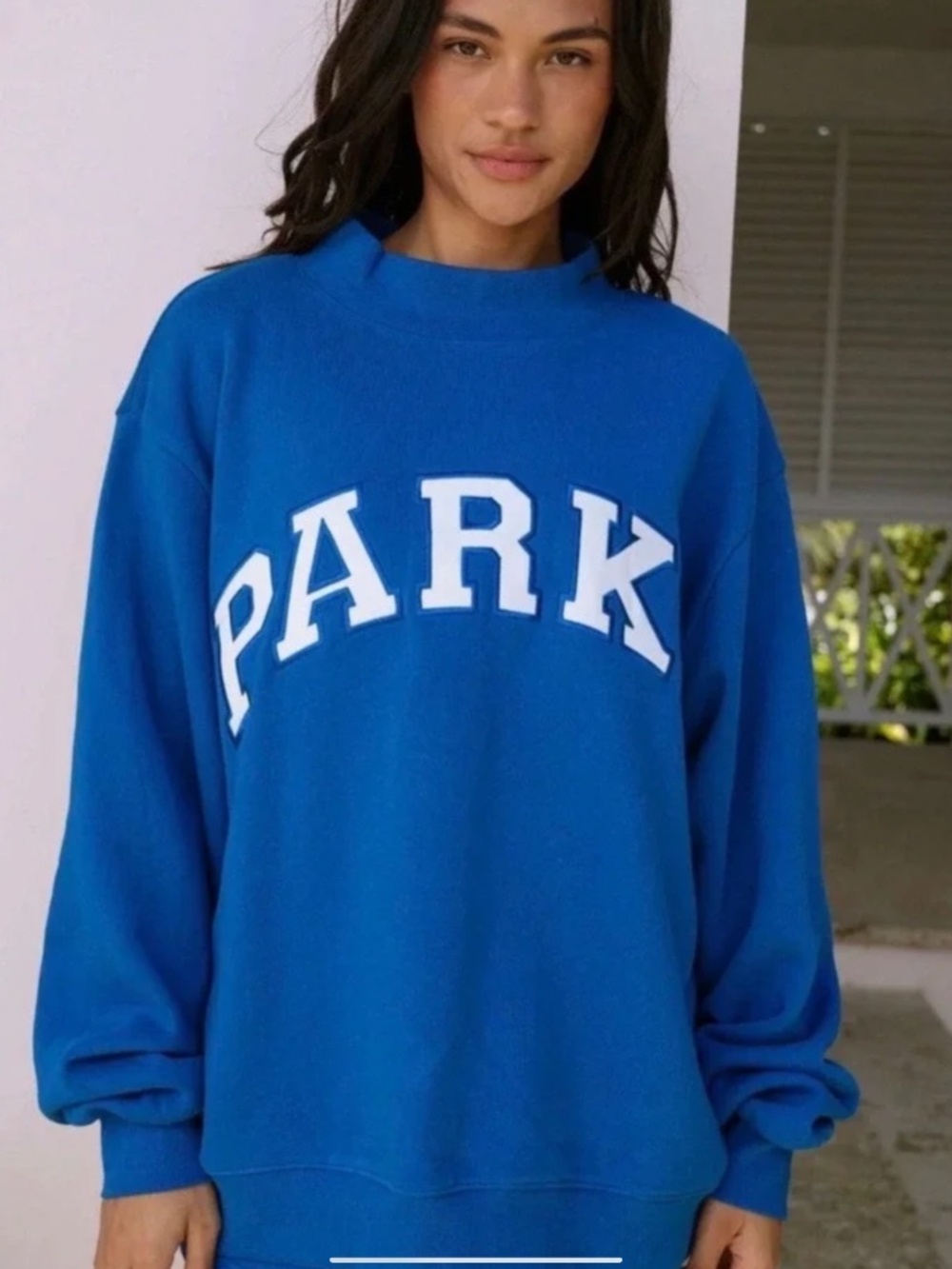 PARKE SUMMERLAND HARBOR VARSITY MOCKNECK SWEATSHIRT - SMALL/MEDIUM - NWT